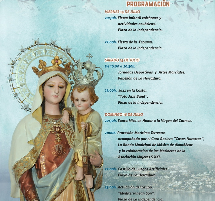 La Herradura celebra del 14 al 16 de julio las fiestas en honor a la Virgen del Carmen.